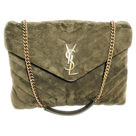 dark brown ysl bag|ysl brown suede bag.